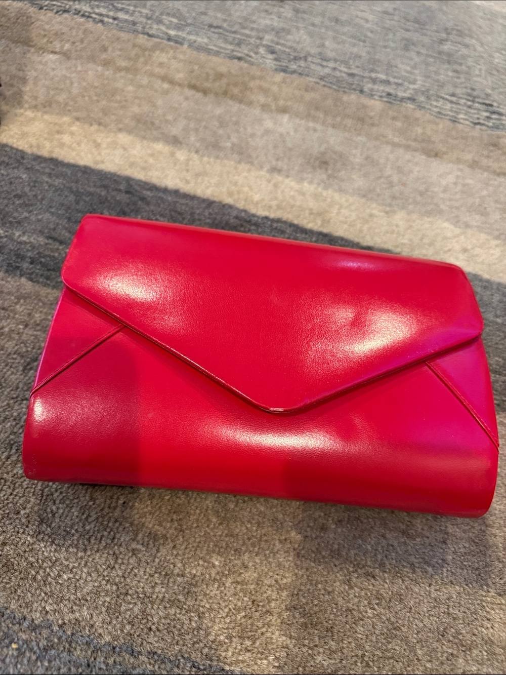 Genuine leather made in Japan Classic Red Envelope Clutch
